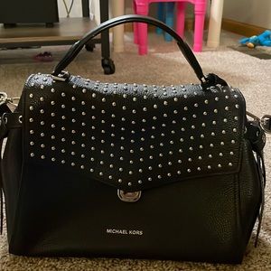 Michael Kors black purse with studs